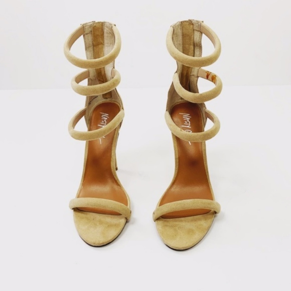Nasty Gal Tan Cage Heels